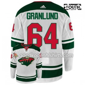 Minnesota Wild MIKAEL GRANLUND 64 Adidas Wit Authentic Shirt - Kinderen